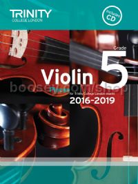 Violin Exam Pieces Grade 5, 2016-2019 (score, part & CD)