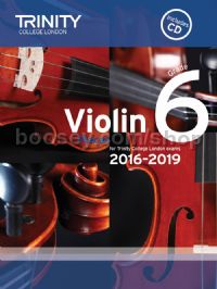 Violin Exam Pieces Grade 6, 2016-2019 (score, part & CD)