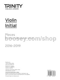 Violin Exam Pieces Initial, 2016-2019 (part only)