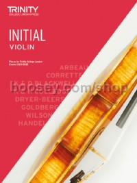 Violin Exam Pieces From 2020: Initial