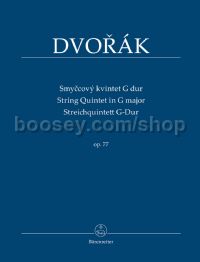 String Quintet in G major op. 77 (study score)