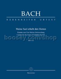 Cantata No. 10: Meine Seel erhebt den Herren, BWV 10 (study score)