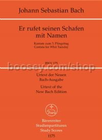 Cantata No.175 "Er Rufet Seinen Schafen" (Study Score)