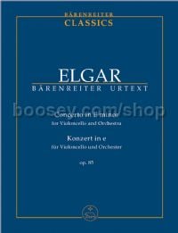 Cello Concerto in E minor, Op. 85 (study score)