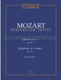 Symphony No.29 in A major KV201 (Study Score)