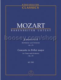 Piano Concerto No.27 in B major K595 (Study Score)