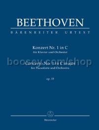 Concerto for Pianoforte and Orchestra No. 1 in C major, op. 15 (study score)