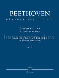 Concerto for Pianoforte and Orchestra No. 2 in Bb major, op. 19 (study score)