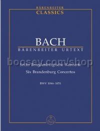 Six Brandenburg Concertos BWV 1046-1051 (study score)