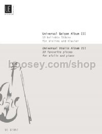 Universal Violin Album, Vol.III (Violin & Piano)