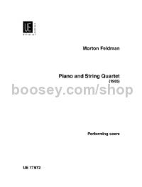 Piano and String Quartet (performance score)