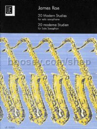 20 Modern Studies for solo saxophone