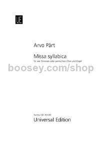 Missa Syllabica (Organ Part)