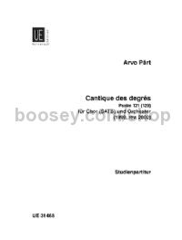 Cantique des Degrés (SATB & Orchestra) (Study Score)
