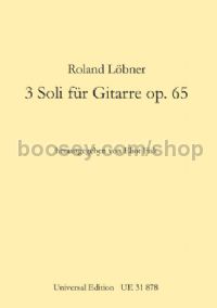 Three Soli for Guitar, Op.65