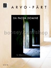 Da Pacem Domine (Recorder Quartet)