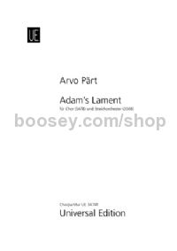 Adam's Lament (SATB & String Orchestra)