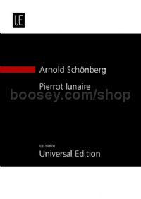 Pierrot Lunaire, Op.21 (Voice & Mixed Quintet) (Study Score)