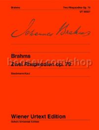 2 Rhapsodies Op. 79 Solo Piano (Wiener Urtext Edition)
