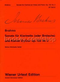 Sonata Op. 120/2 Clarinet or Viola & Piano (Wiener Urtext Edition)