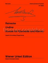 Undine Sonata For Clarinet & Piano (A edition) (Wiener Urtext Edition)