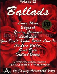 Vol. 32 Ballads (Book & CD) (Jamey Aebersold Jazz Play-along)