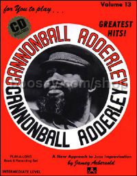 Cannonball Adderley (Book & CD) (Jamey Aebersold Jazz Play-along Vol. 13)