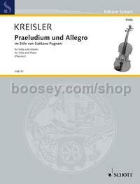 Praeludium and Allegro - viola & piano