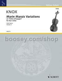 Marin Marais Variations Vol. III - 4 violas (score & parts)