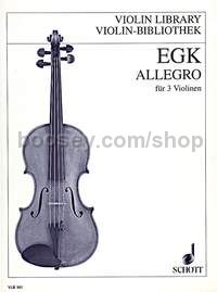 Allegro - 3 violins (score & parts)
