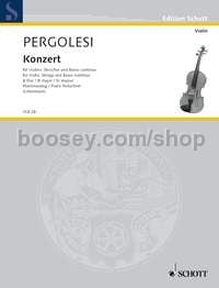 Concerto in Bb major - violin & piano reduction