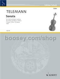 Sonata in F major - violin & basso continuo; cello ad lib.