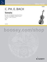 Sonata in C minor - violin & obligatory harpsichord