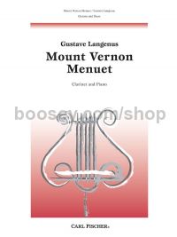 Mount Vernon Menuet for clarinet