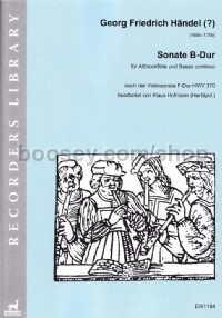 Sonate B-Dur (Alto Recorder and Basso Continuo)