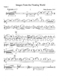 Images From The Floating World (String Quartet Set of Parts)