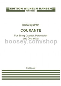 Courante (String Quartet, Percussion and Orchestra) (Score)