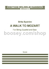 A Walk To Mozart (Saw and String Quartet) (Score)