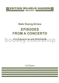 Episodes From A Concerto (Score) (Baritone and Alto Saxophone [One Player], Sinfonietta)
