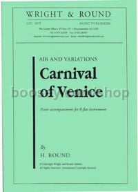 Carnival of Venice for Bb instrument & piano