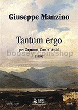 Tantum ergo for Soprano, Choir & Strings (1989) (score)