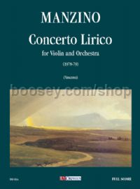 Concerto Lirico for Violin & Orchestra (1978-79) (score)