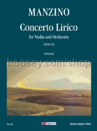 Concerto Lirico for Violin & Orchestra (1978-79) (Piano Reduction)