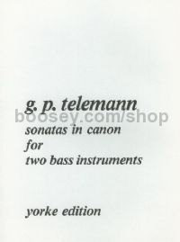 Sonatas In Canon For 2 Bass Instrs