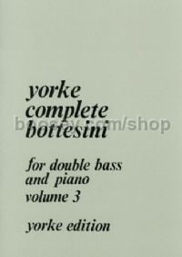 Yorke Complete Bottesini vol.3