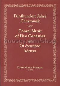 Choral Music of Five Centuries - unison upper voices