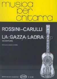 La gazza ladra (Ouverture) - flute, violin & guitar (score & parts)