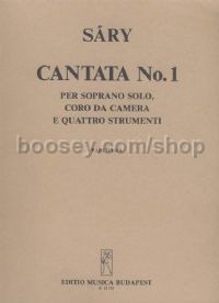 Cantata No. 1 - soprano solo, chamber chorus & 4 instruments (score)