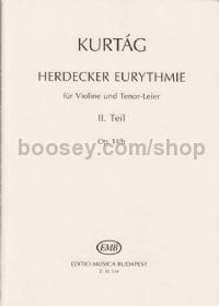 Herdecker Eurythmie op. 14b, part 2 - violin & tenor lyre (score)