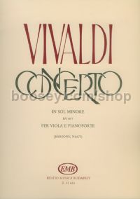 Concerto in G minor RV 417 - viola & piano